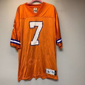 Reebok Jersey Mens XL Orange Excellent Denver Broncos John Elway NFL Vintage 7